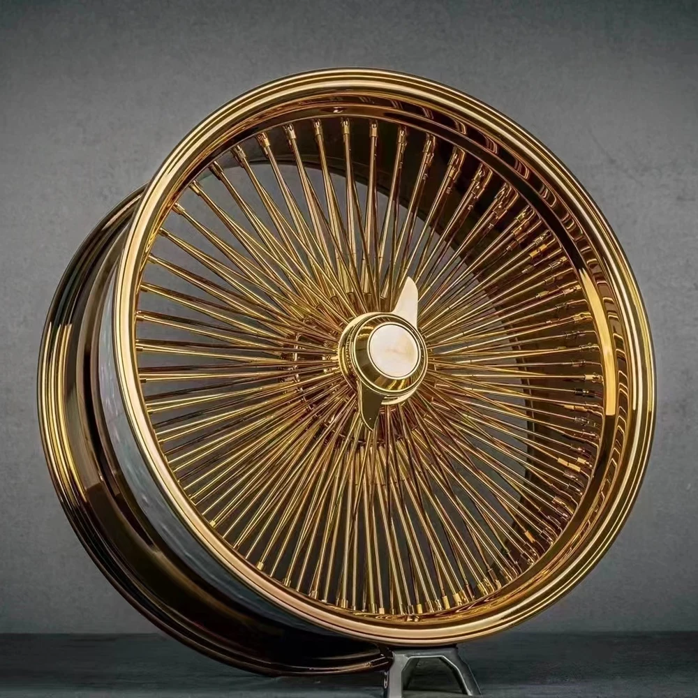 Chrome Plated Aluminium Alloy Wire Spoke Wheels 22 24 26 Inch