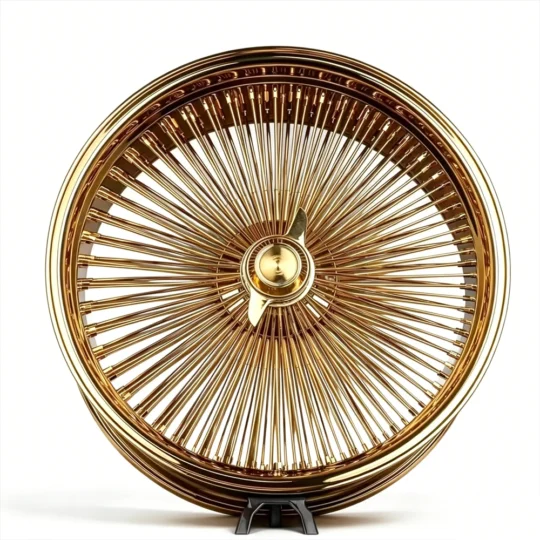All Gold Spoke Aluminium Alloy Wire Wheels