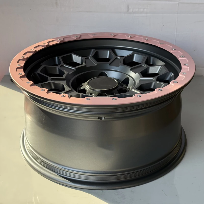 Pink Retro Dish Beadlock Forged Alloy Off-road Wheels 15-22 Inch - Image 4