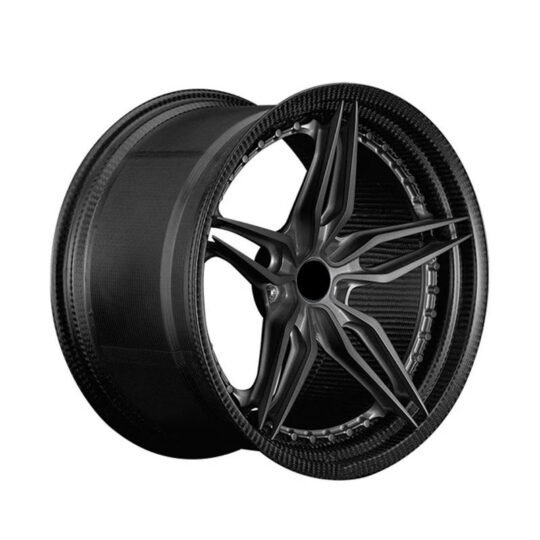 16-22 Inch Carbon Fiber Forged Wire Spoke Car Rims 5 Lug