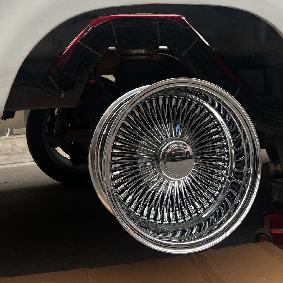 13x7 Steel Vintage Wire Spoke Wheels Ready Stock Retro Deep Dish Rims 3 13x7 Steel Vintage Wire Spoke Wheels Ready Stock Retro Deep Dish Rims