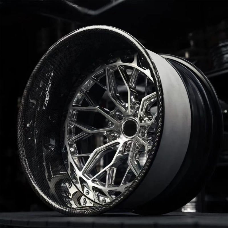 TH WHEELS 3 Piece Forged Wheels with Deep Carbon Fiber Lip - 18-24 Inch Custom Sport Rims 4 18-24 Inch Custom Sport Rims