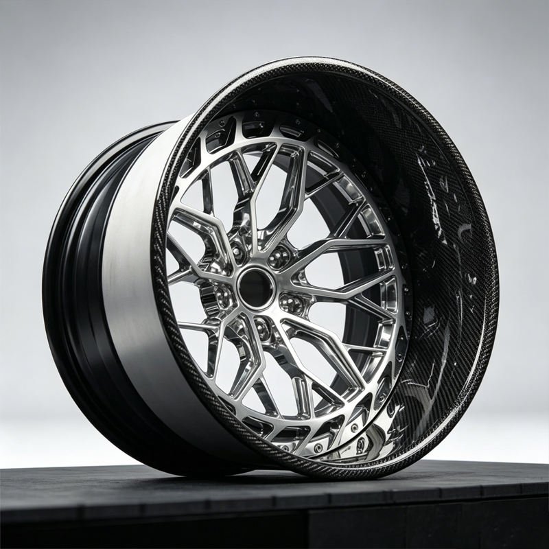 TH WHEELS 3 Piece Forged Wheels with Deep Carbon Fiber Lip - 18-24 Inch Custom Sport Rims 1 18-24 Inch Custom Sport Rims