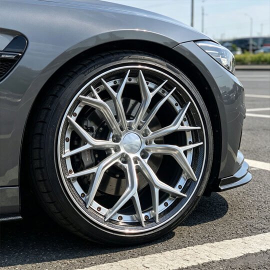 TH WHEELS 2 PCS Carbon Fiber Forged Wheels 5x120 5x114.3 5x112 18-22 Inch Black Alloy Rims