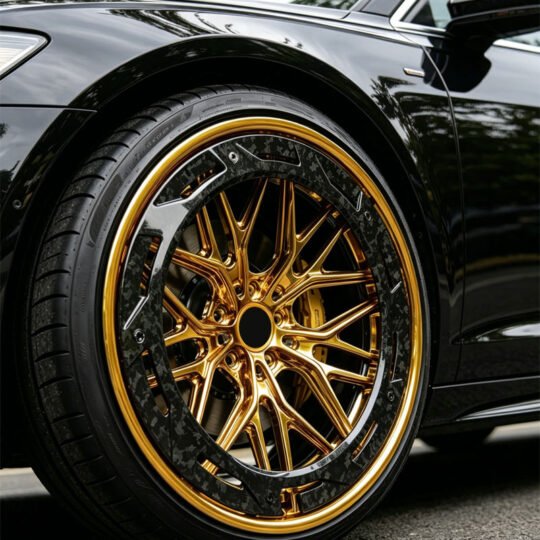 2-Piece Forged Carbon Fiber Mesh Wheels for Performance Cars