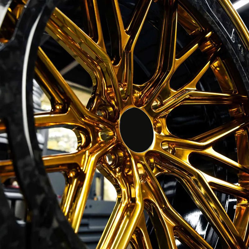 TH WHEELS Custom 2-Piece Forged Carbon Fiber Mesh Wheels for Performance Cars 3 2-Piece Forged Carbon Fiber Mesh Wheels for Performance Cars