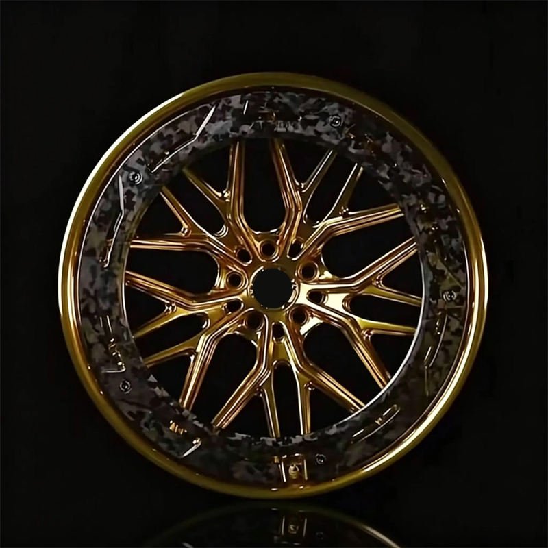 2-Piece Forged Carbon Fiber Mesh Wheels for Performance Cars