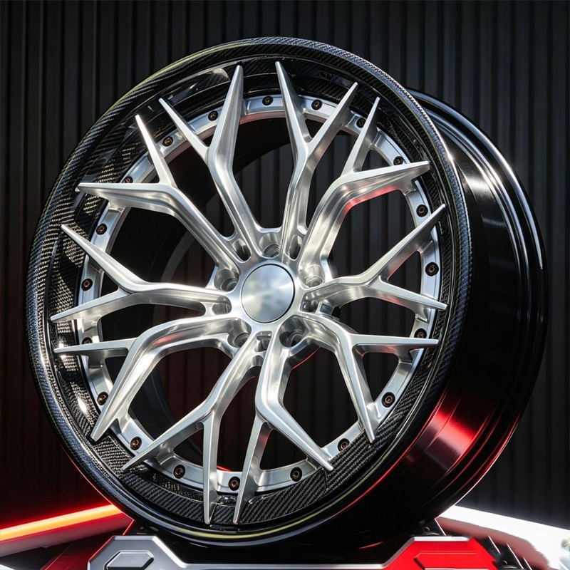 Carbon Fiber Lip Multi-Spoke Forged Rims for Modified Cars