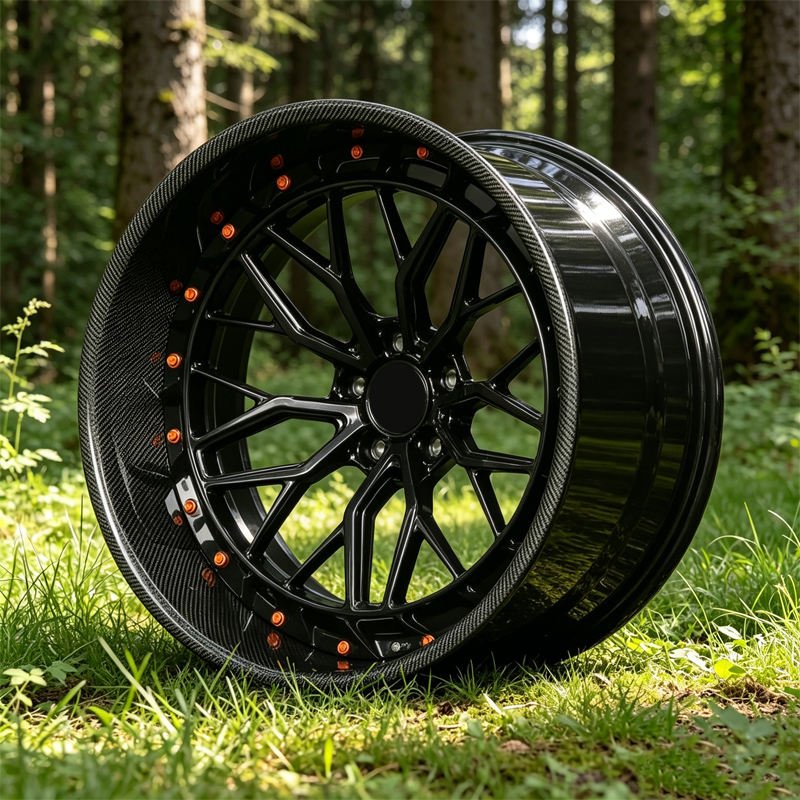 TH WHEELS Custom Forged Carbon Fiber Mesh Wheels for Luxury Cars