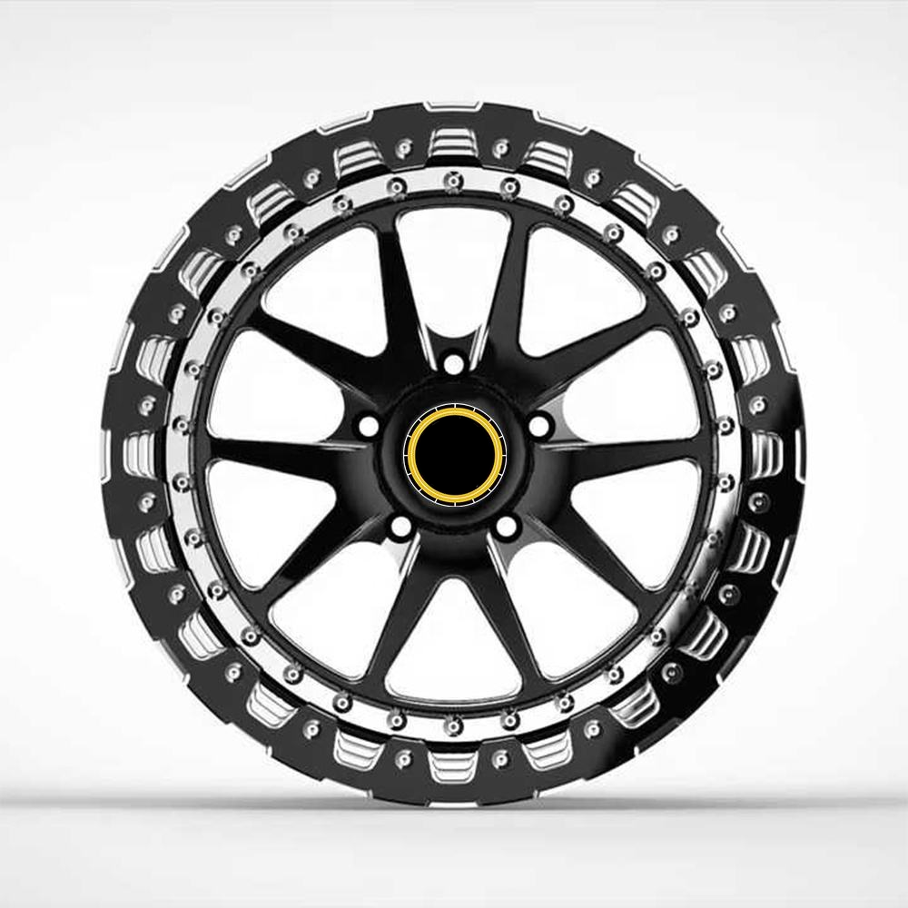 TH WHEELS Deep Groove 1-Piece Beadlock Forged Wheels 17-24 Inch 5x112 5x120 5x130 2 Deep Groove 1-Piece Beadlock Forged Wheels