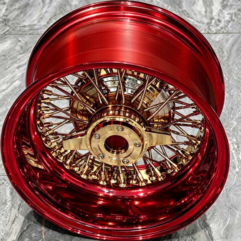 Zenith Style 14 Inch Steel Wire Spoke Wheels Chrome Plated Golden Red Custom Rims 1 Zenith Style 14 Inch Steel Wire Spoke Wheels