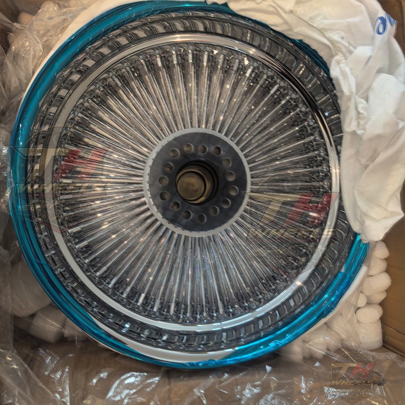 OEM Custom Rose Gold Steel Wire Spoke Wheels