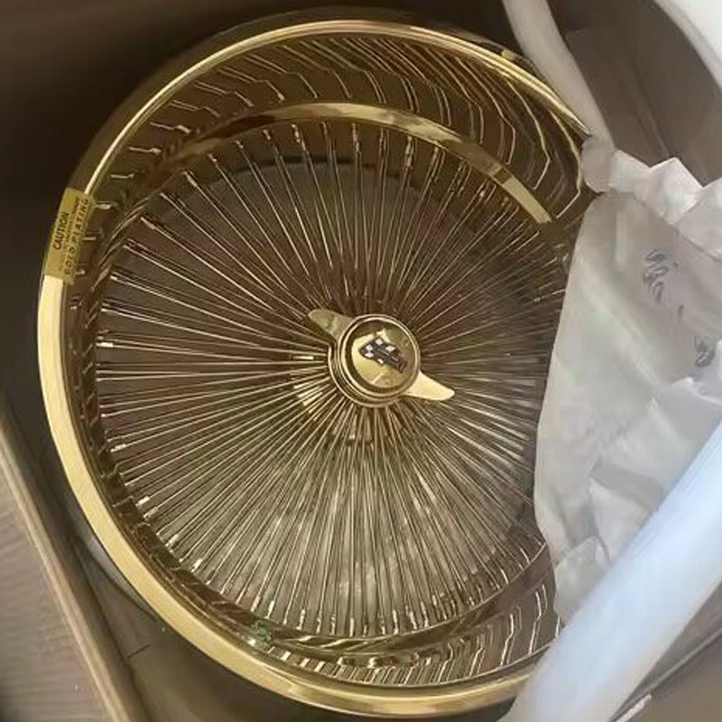 26 Inch Gold Chrome Steel Wire Spoke Wheels for Classic Lowrider Vintage Cars 3 26 Inch Gold Chrome Steel Wire Spoke Wheels for Classic Lowrider Vintage Cars