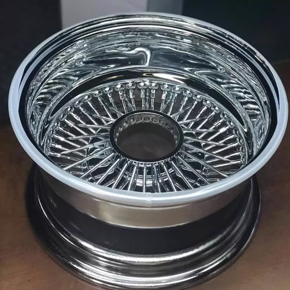 13/14 Inch Steel Chrome Gold Wire Rims 14x7 Reverse 100 Lowrider Wheels 1 13/14 Inch Steel Chrome Gold Wire Rims 14x7 Reverse 100 Lowrider Wheels