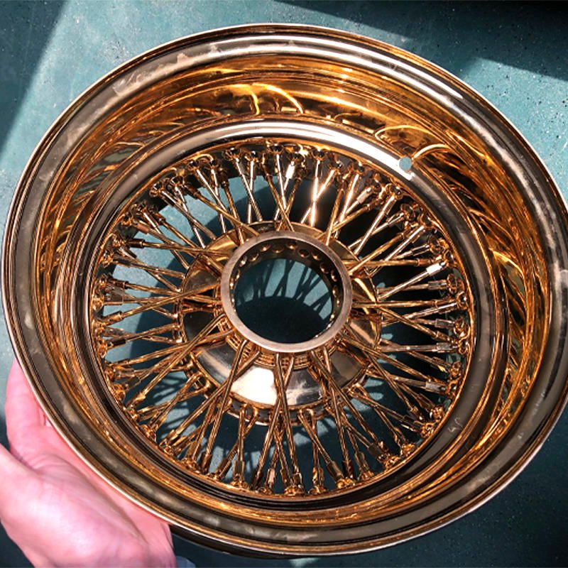 14 Inch Vintage Wire Spoke Steel Wheels Retro Classic Custom Car Rims 1 14 Inch Vintage Wire Spoke Steel Wheels