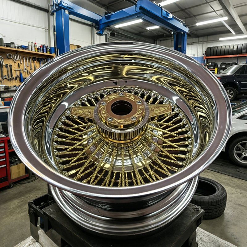 Classic Vintage Wire Spoke Wheels 14 Inch Gold Plated Chrome Rims for Classic Cars 3 Hce33bf58fc7e45afb5deac9d3cc63196i Classic Vintage Wire Spoke Wheels 14 Inch Gold Plated Chrome Rims for Classic Cars