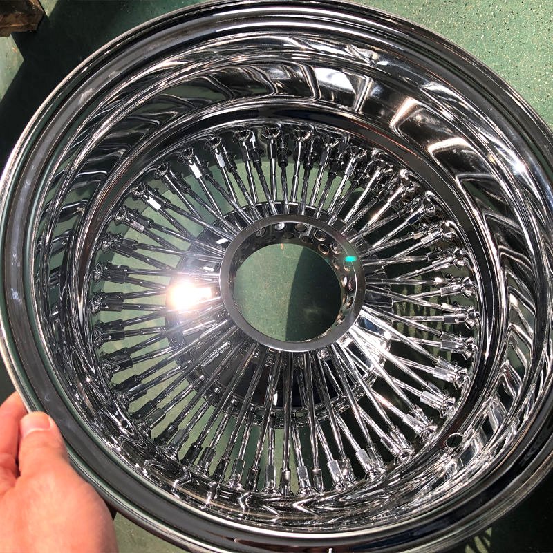 14 Inch Vintage Wire Spoke Steel Wheels