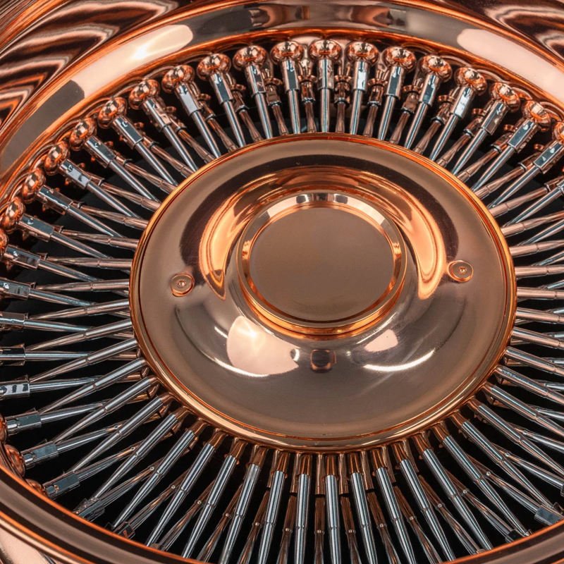 13x7 Rose Gold Deep Dish Steel Wire Wheels 13-14 Inch 100 Straight Lace Spoke Rims 3 13x7 Rose Gold Deep Dish Steel Wire Wheels 13-14 Inch 100 Straight Lace Spoke Rims