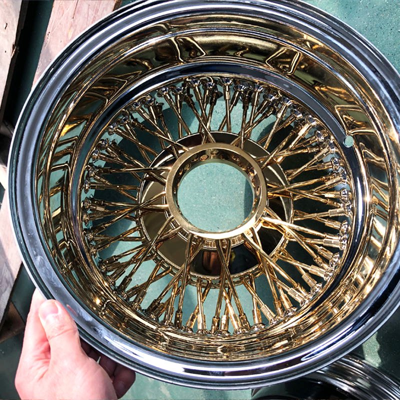 14 Inch Vintage Wire Spoke Steel Wheels Retro Classic Custom Car Rims 3 14 Inch Vintage Wire Spoke Steel Wheels Retro Classic Custom Car Rims
