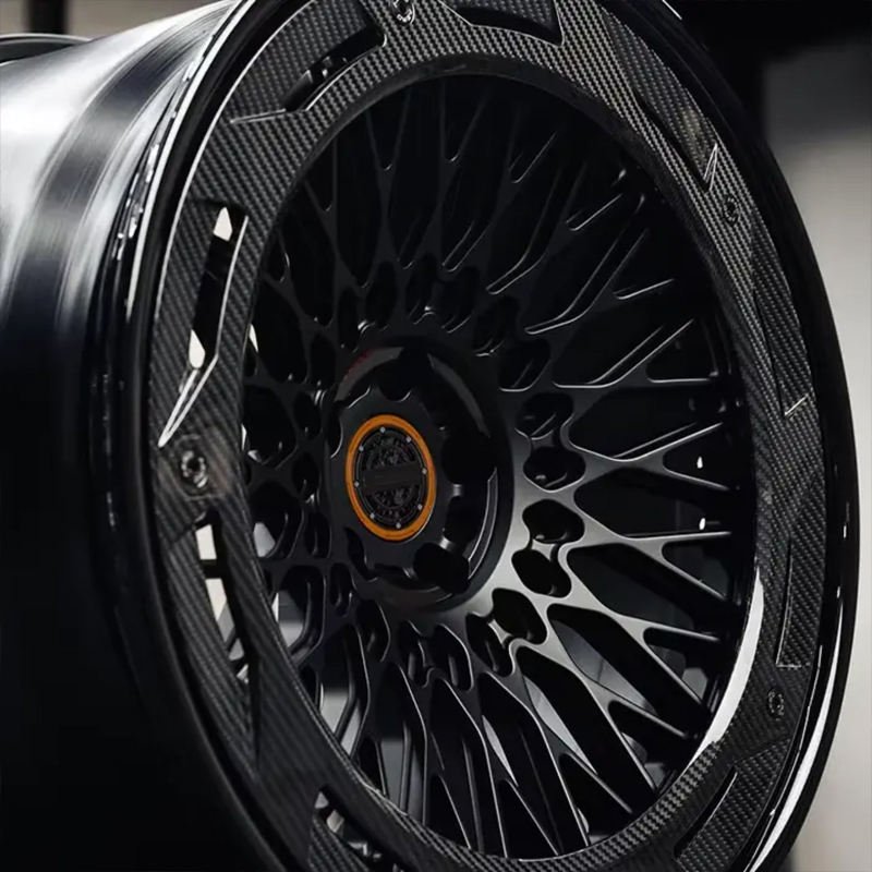 TH WHEELS Deep Dish Forged Carbon Fiber Wheels, 18-22 Inch Lightweight Mesh Rims for Auto Modification 6 Lightweight Mesh Rims for Auto Modification (1)