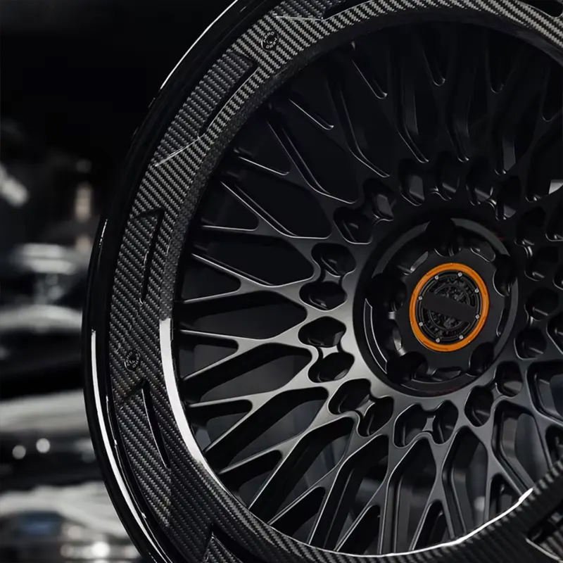 TH WHEELS Deep Dish Forged Carbon Fiber Wheels, 18-22 Inch Lightweight Mesh Rims for Auto Modification 4 Lightweight Mesh Rims for Auto Modification (1)
