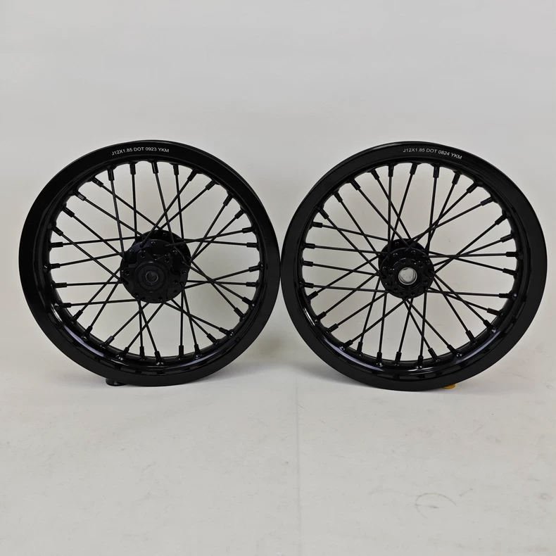 TH WHEELS Premium CNC Aluminum Motorcycle Modified Wheels with Stainless Steel Spokes 4 Premium CNC Aluminum Motorcycle Modified Wheels