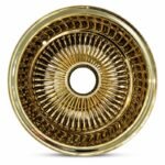 Gold Wire Wheels for Classic Lowrider Car Builds