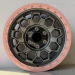 Pink Beadlock Wheels for Porsche Cayenne Off-Road Builds