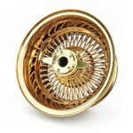 Gold Deep Dish Wire Wheels for Classic Lowrider Builds