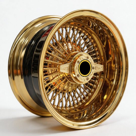 20 Inch Gold Wire Wheels for Classic Cars