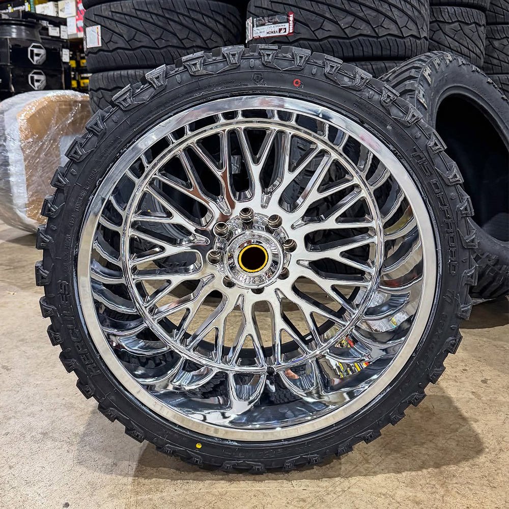 Custom 24x14 26x14 26x10 26x12 28x10 28x12 8x170 Deep Dish Forged Wheels for F-250 F-350 F-450