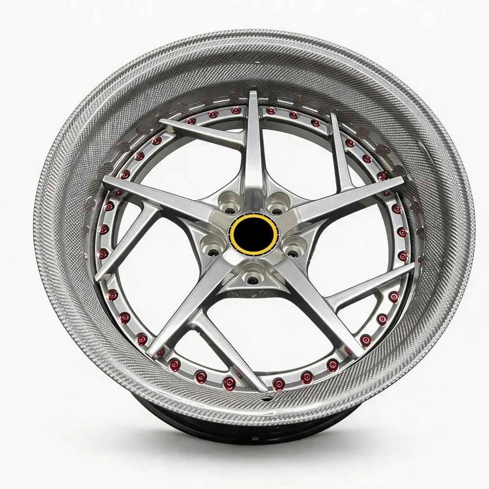 TH WHEELS Custom 3 Piece Carbon Fiber Rims for Performance Cars 3 Custom 3 Piece Carbon Fiber Rims Aluminum Alloy Forged Wheels for 4 TH WHEELS Custom 3 Piece Carbon Fiber Rims for Performance Cars