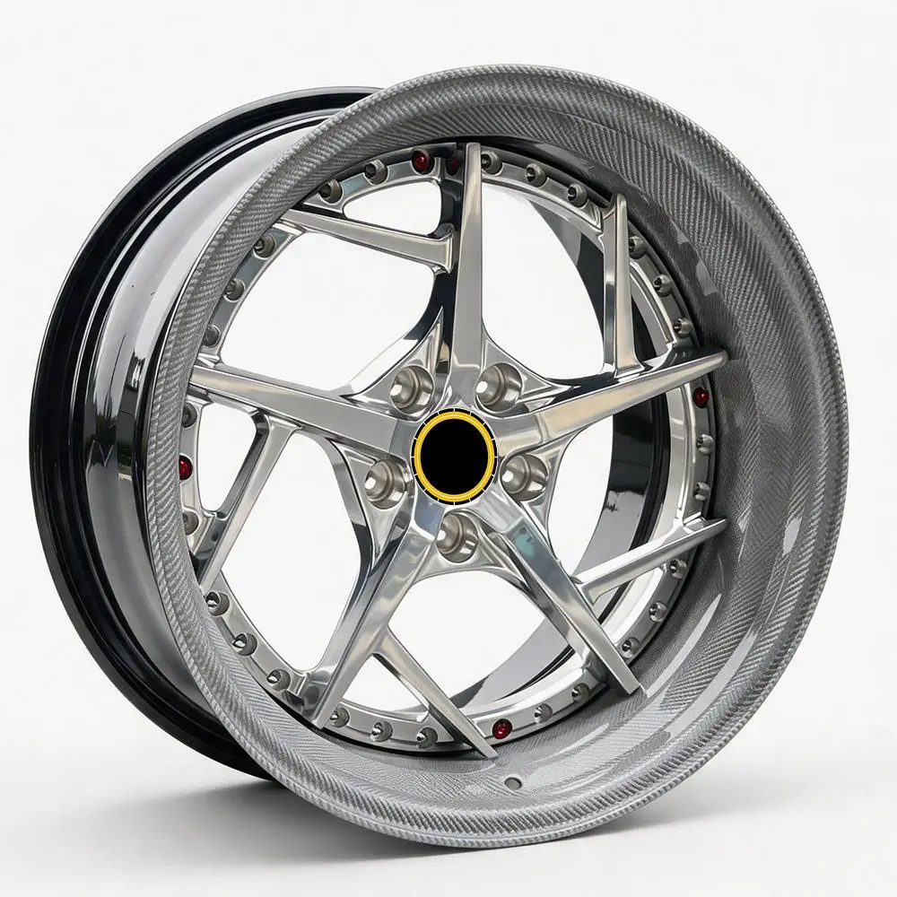 TH WHEELS Custom 3 Piece Carbon Fiber Rims for Performance Cars 1 Custom 3 Piece Carbon Fiber Rims Aluminum Alloy Forged Wheels for M3 911Gts Huracan EVO Lp600 Gallardo F458 488 F8 SF90 R8