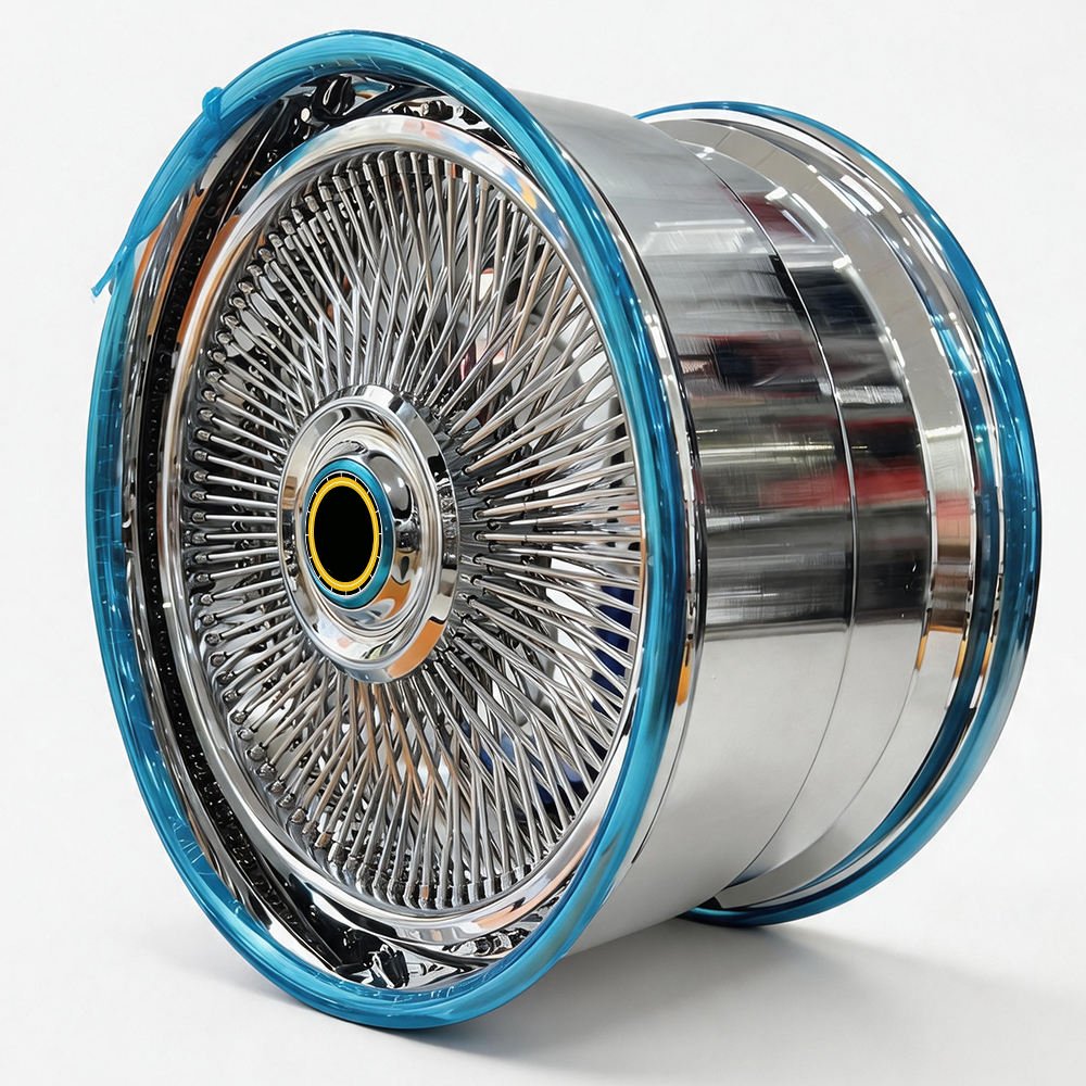 TH WHEELS Custom 2 Piece Wire Wheels for Impala Caprice Tahoe 1500 C10 3 Custom 2 Piece Wire Wheels for Impala Caprice Tahoe 1500 C10