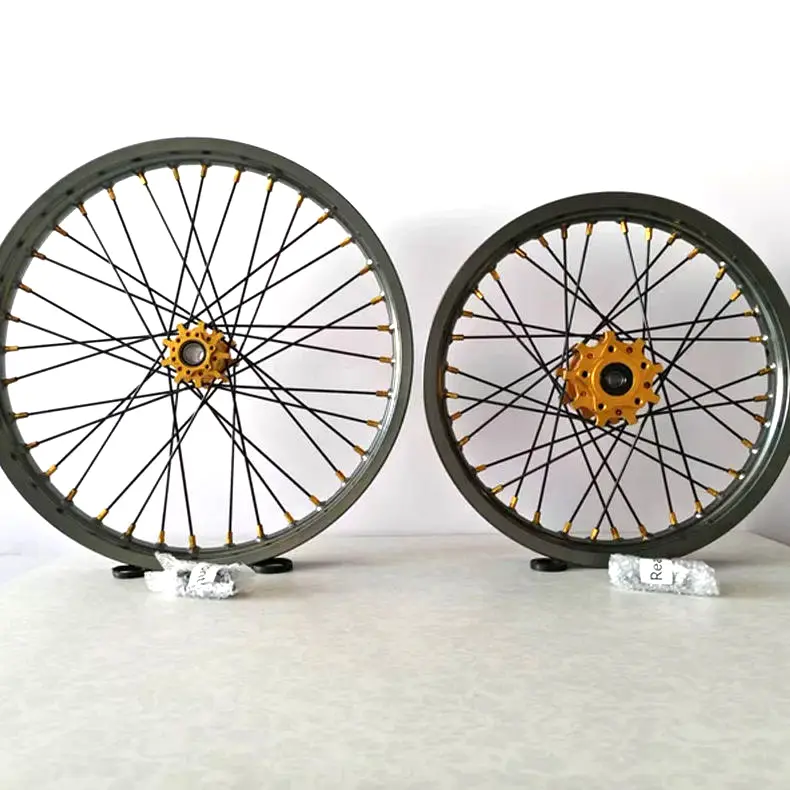 TH WHEELS 17 Inch Complete Wheel Set for Electric Off-Road Motorcycle 3 TH WHEELS 17 Inch Complete Wheel Set for Electric Off-Road Motorcycle