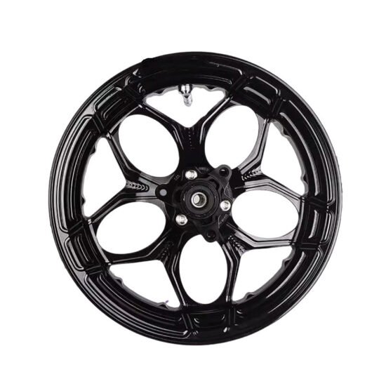 New Black CNC Machined Aluminium Heavy-Duty Lightweight Front Wheel Rim NIU UQIU2N1S Ninebot E10 (