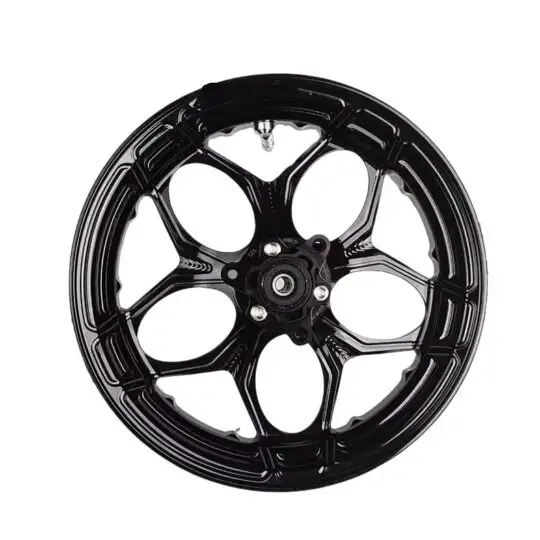 New Black CNC Machined Aluminium Heavy-Duty Lightweight Front Wheel Rim NIU UQIU2N1S Ninebot E10 (