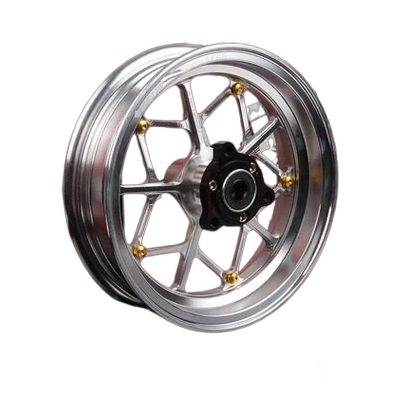 New Black CNC Machined Aluminium Heavy-Duty Lightweight Front Wheel Rim NIU UQIU2N1S Ninebot E10 (