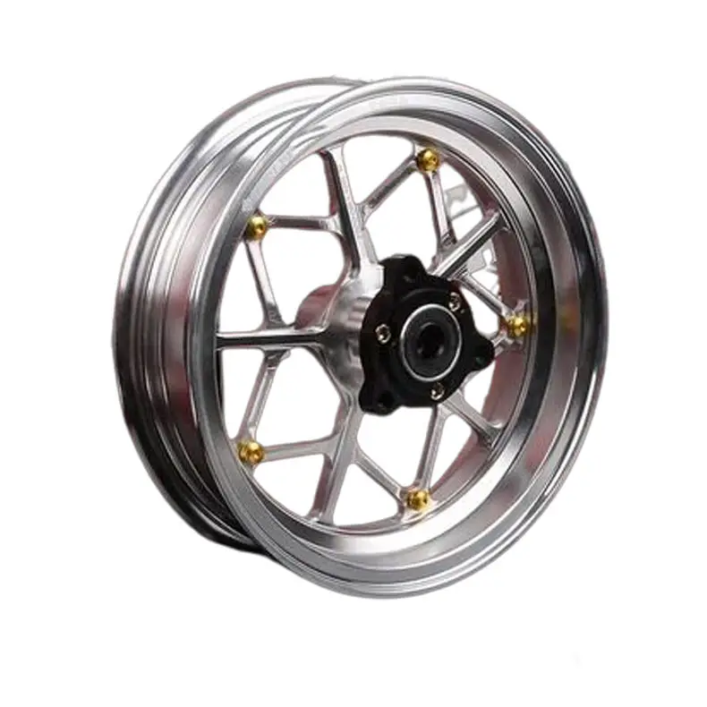 New Black CNC Machined Aluminium Heavy-Duty Lightweight Front Wheel Rim NIU UQIU2N1S Ninebot E10 (