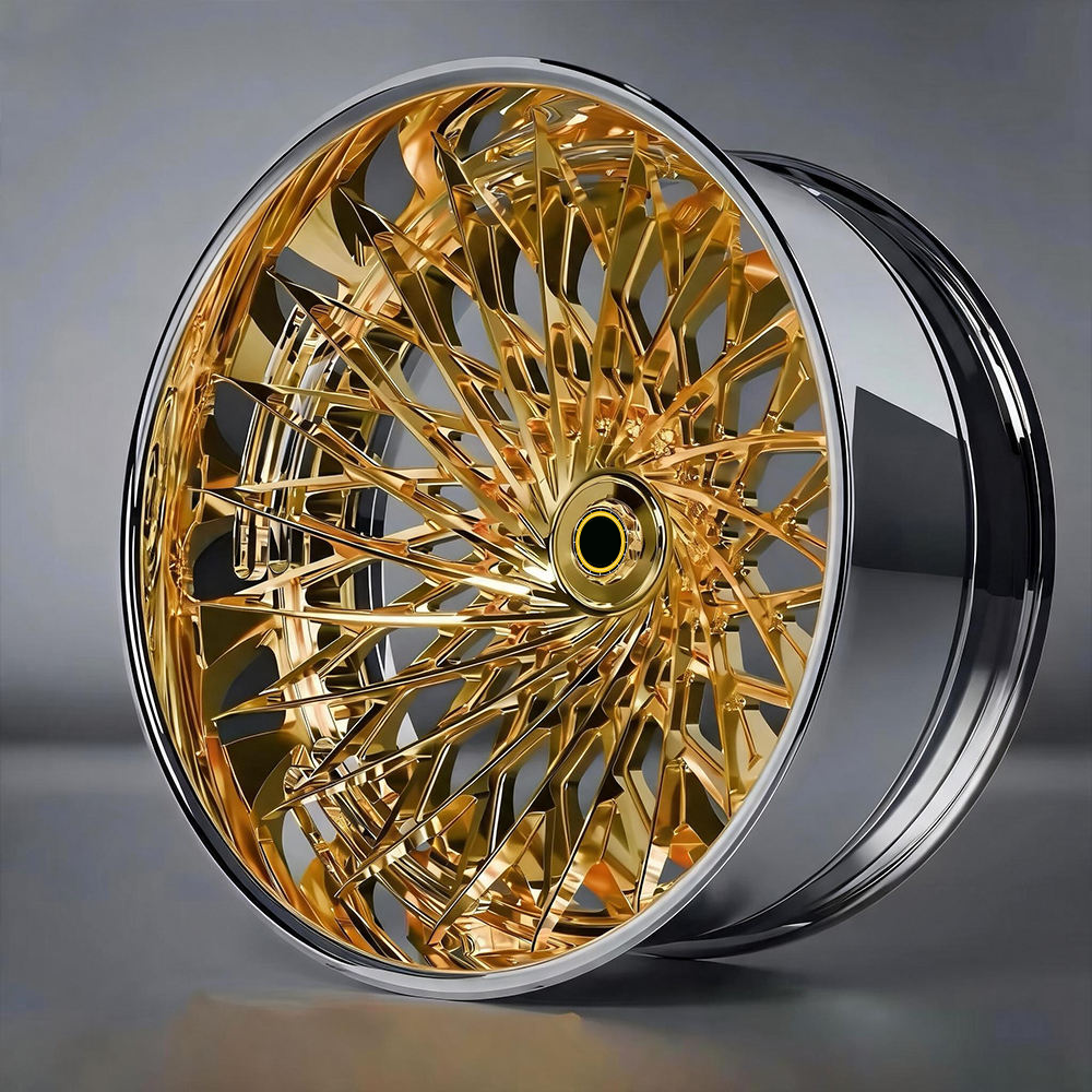 TH WHEELS S-C71 22x12 Floating Spoke Forged Wheels with Step Lip