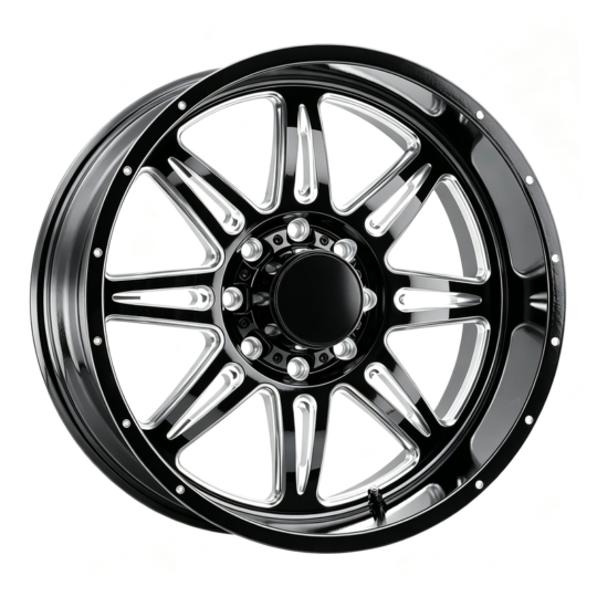 Rotary Forged Aluminium Alloy 20/26Inch Road Wheel Gloss Black Milled Custom Color Available for Pickup SUV Adventure Driving