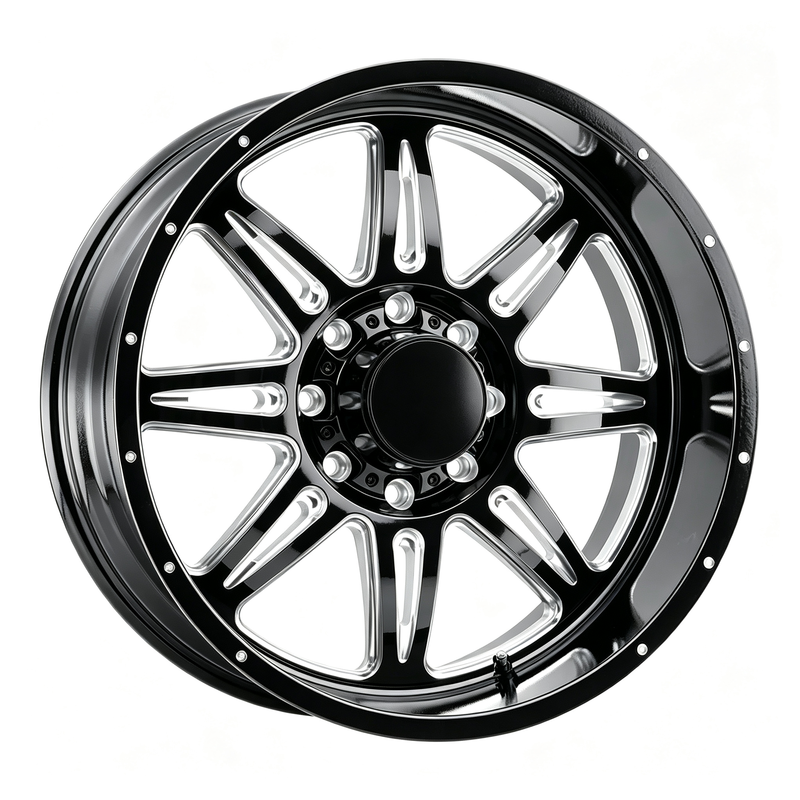 Rotary Forged Aluminium Alloy 20/26Inch Road Wheel Gloss Black Milled Custom Color Available for Pickup SUV Adventure Driving Rotary Forged Aluminium Alloy 20/26Inch Road Wheel Gloss Black Milled Custom Color Available for Pickup SUV Adventure Driving