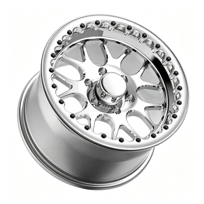 17 Inch Polished Beadlock 3-Piece Forged Alloy Wheel Rim 6x127 for Drag Truck 17 Inch Polished Beadlock 3-Piece Forged Alloy Wheel Rim 6x127 for Drag Truck
