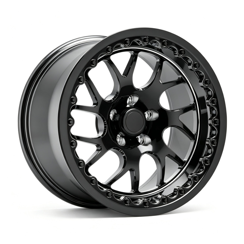 17 Inch Black Center Polished HD Beadlock 3-Piece Forged Alloy Wheel Rim 6x135 for Street Strip 17 Inch Black Center Polished HD Beadlock 3-Piece Forged Alloy Wheel Rim 6x135 for Street Strip