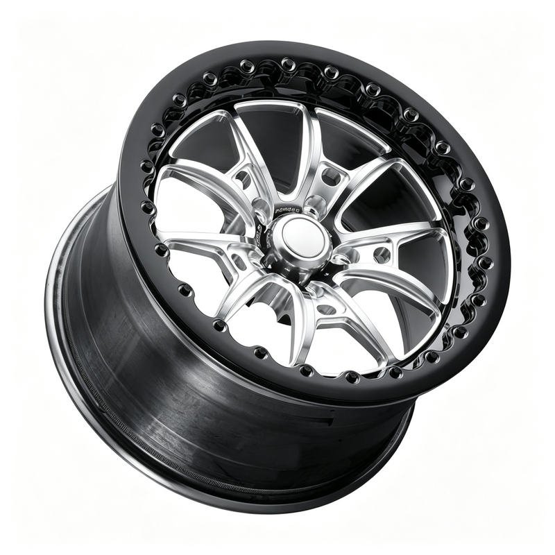 15 Inch Black Center Polished Beadlock 3-Piece Forged Alloy Wheel Rim 5x114.3 5x120 5x115 5x120.65 for Muscle Car 15 Inch Black Center Polished Beadlock 3-Piece Forged Alloy Wheel Rim 5x114.3 5x120 5x115 5x120.65 for Muscle Car