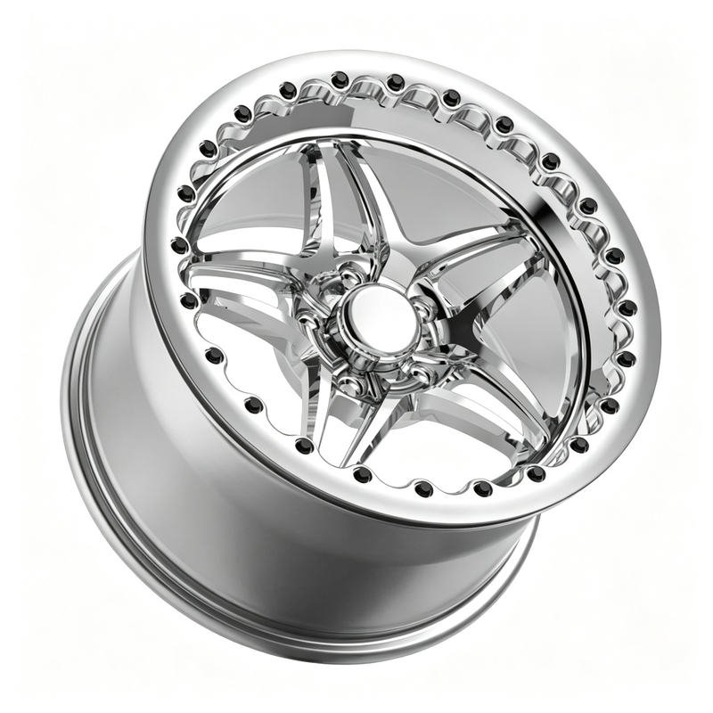 15 Inch Black Center Polished Beadlock 3-Piece Forged Alloy Wheel Rim 5x120.65 5x114.3 5x120 5x115 for Muscle Car 15 Inch Black Center Polished Beadlock 3-Piece Forged Alloy Wheel Rim 5x120.65 5x114.3 5x120 5x115 for Muscle Car