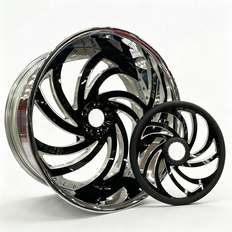 Black Face Chrome Deep Dish Custom Forged Rims 2 3 Piece 18 20 21 22 23 24 25 26 Inch Wheels for Modified Vehicles Black Face Chrome Deep Dish Custom Forged Rims 2 3 Piece 18 20 21 22 23 24 25 26 Inch Wheels for Modified Vehicles
