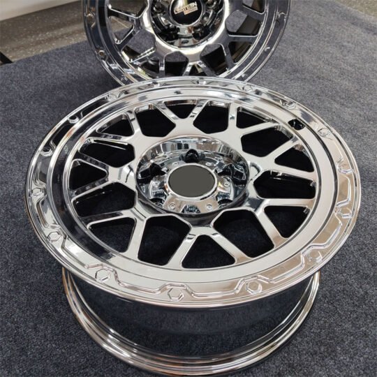 Precision Forged Modified Rims, Full Chrome Silver Plating, Professional Custom Car Upgrade Parts
