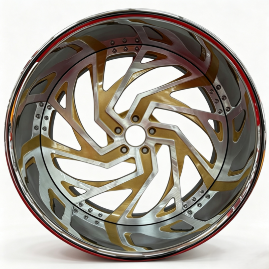 Custom 2 Piece 3 Piece Forged Wheels Brush Chrome Deep Dish Staggered Rims 18 19 20 21 22 23 24 25 26 Inch Passenger Car Wheels