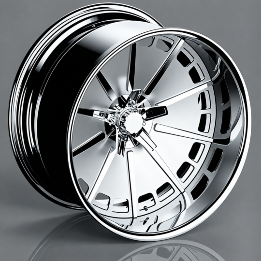 Custom 2 Piece Forged Deep Dish Wheels Brushed Chrome Staggered Alloy Rims 18-30 Inch Passenger Car Wheels